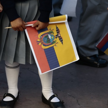 Students return to school after the government of Ecuador temporarily suspended in-person lessons in response to a series of violent events at the beginning of the year in Quito, Ecuador, January 24, 2024. 